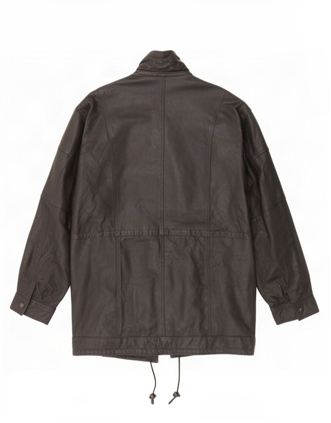 Giacca in pelle vintage da uomo Duffle UK 42 XL Nera