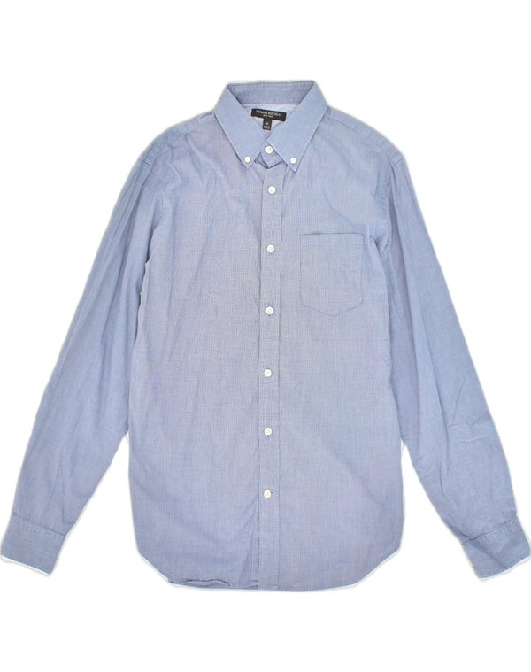 Camicia Uomo BANANA REPUBLIC Cotone Blu Medio