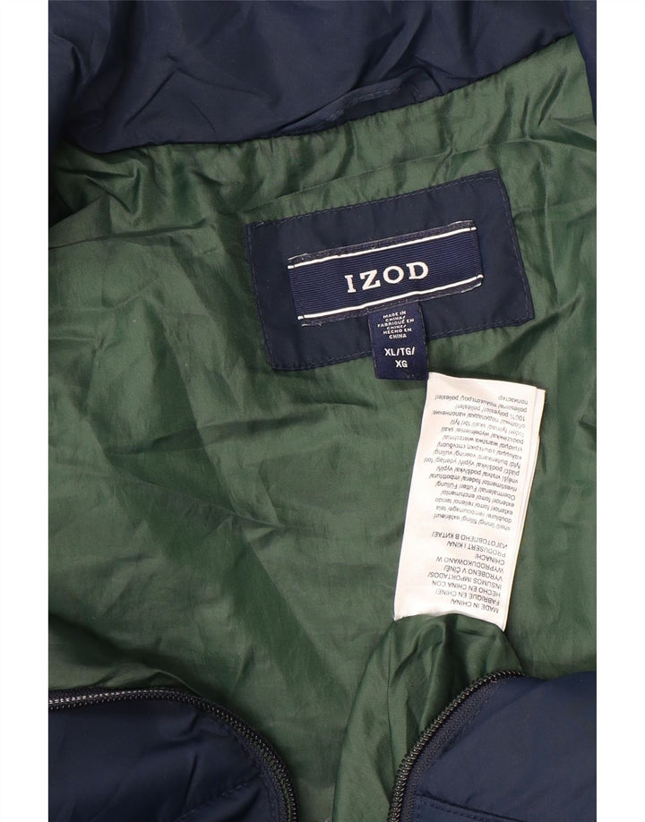 Gilet imbottito da uomo IZOD UK 42 XL poliestere blu navy