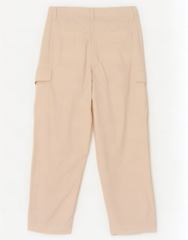 Pantaloni cargo da donna Marks & Spencer UK 14 Large W34 L29 Bianco sporco