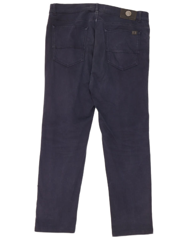 Pantaloni Casual Slim Uomo Trussardi W36 L29 Blu Navy