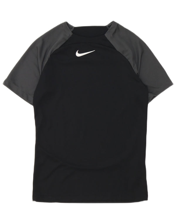 T-shirt grafica Nike Dri Fit da uomo, piccola, in poliestere color block nero