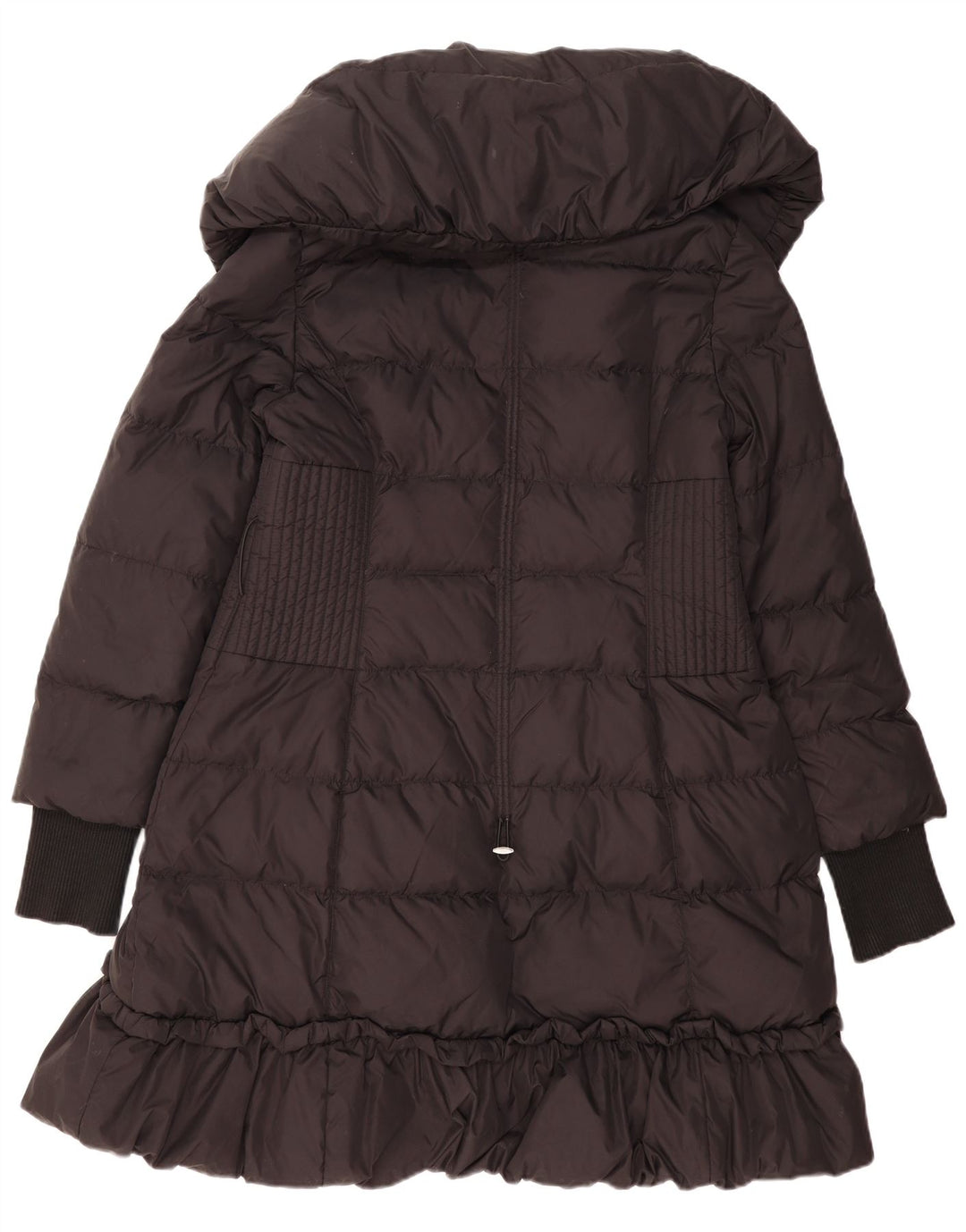 Cappotto imbottito da donna Karen Millen UK 14 Large Nero in poliammide