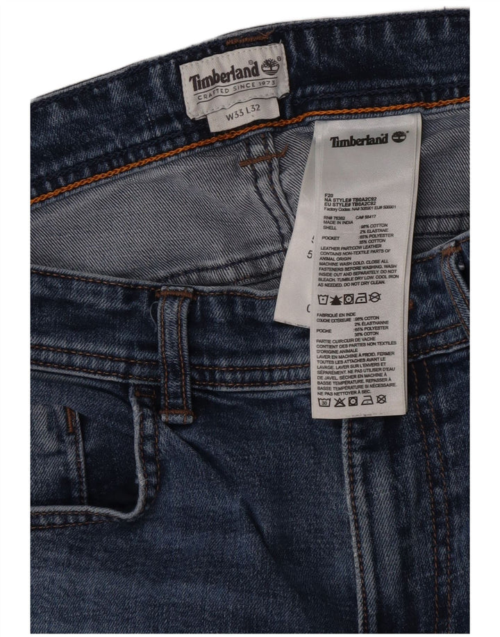 Jeans slim da uomo Timberland W33 L32 cotone blu