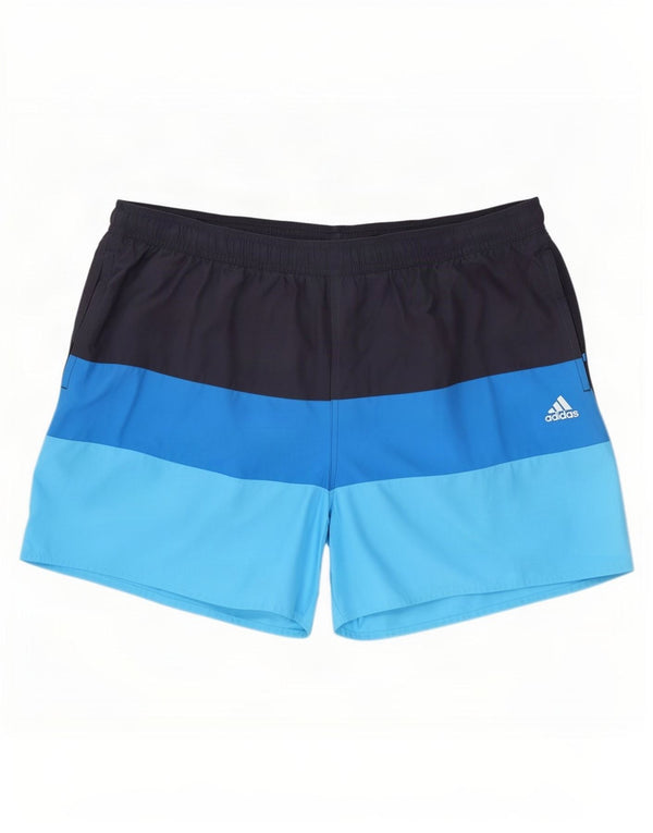 Pantaloncini da bagno da uomo Adidas 2XL Poliestere Colourblock multicolore