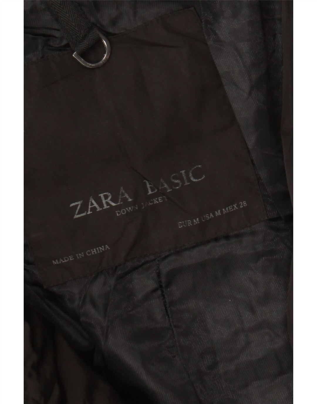 Cappotto imbottito da donna Zara UK 12 medio nero poliestere