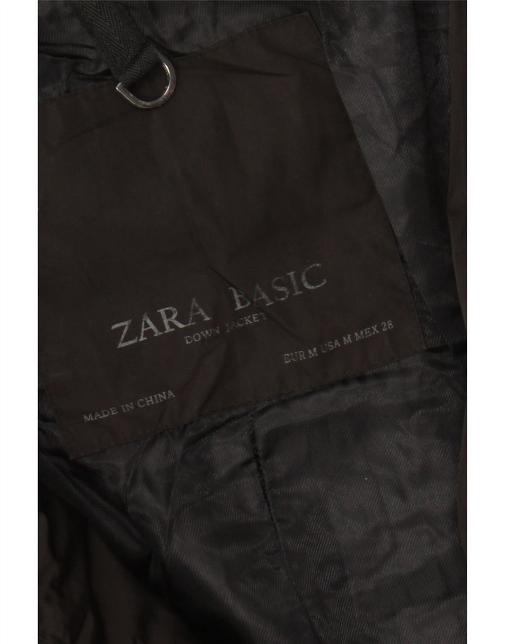 Cappotto imbottito da donna Zara UK 12 medio nero poliestere