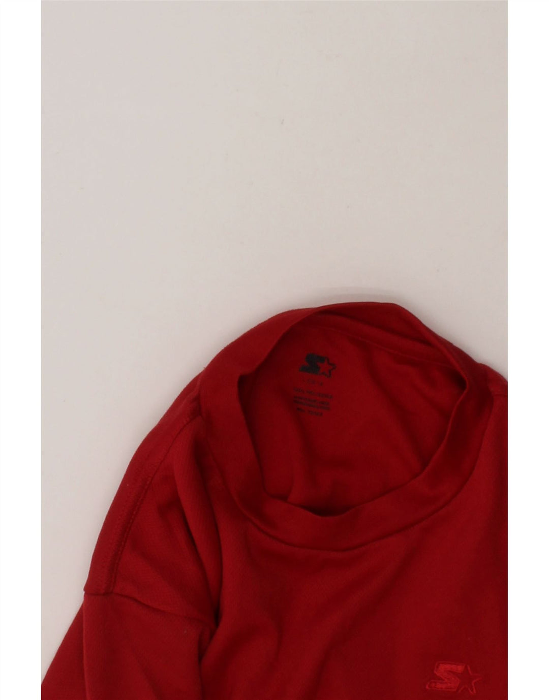 STARTER Boys Top Long Sleeve 13-14 Years Red Polyester Vintage Starter and Second-Hand Starter from Messina Hembry 