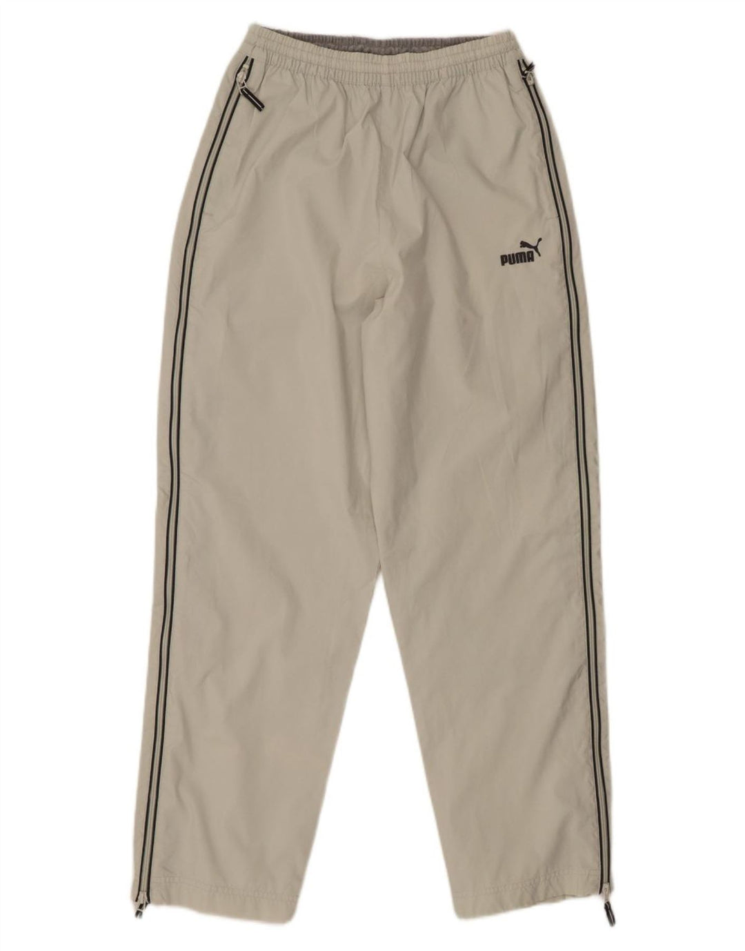 Pantaloni da tuta da uomo PUMA piccoli in poliestere bianco sporco