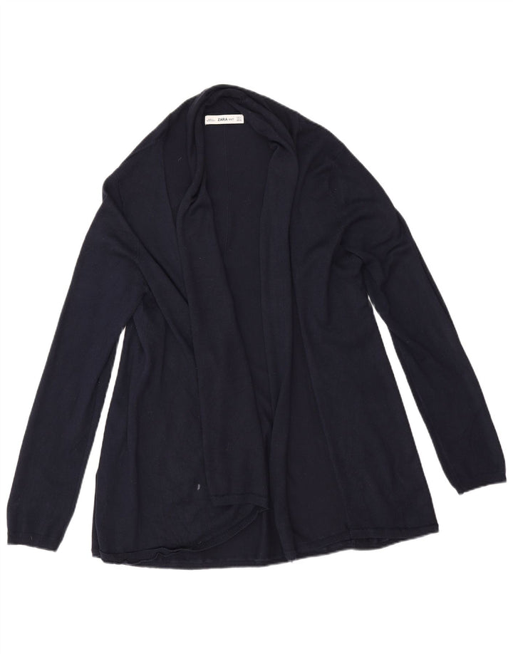 Maglione cardigan aperto da donna Zara UK 16 grande blu navy