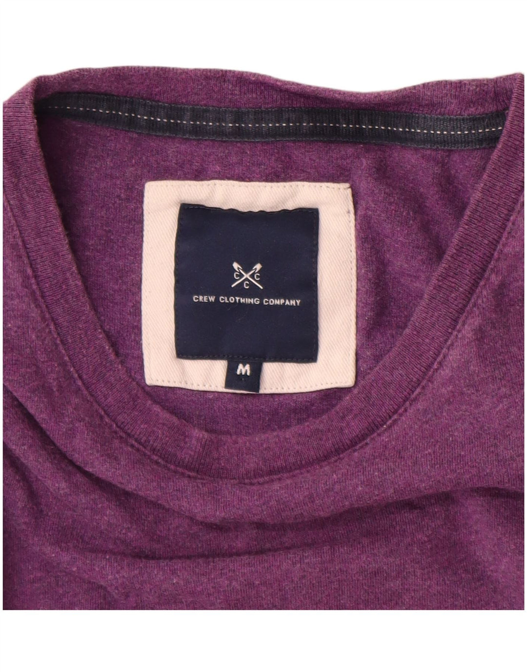 Crew Clothing T-shirt da uomo Top in cotone viola medio