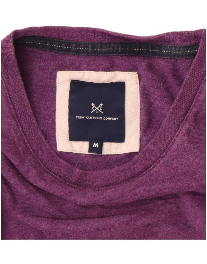 Crew Clothing T-shirt da uomo Top in cotone viola medio