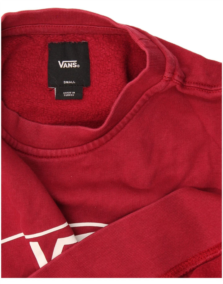 Felpa grafica da uomo di Vans, maglione piccolo bordeaux