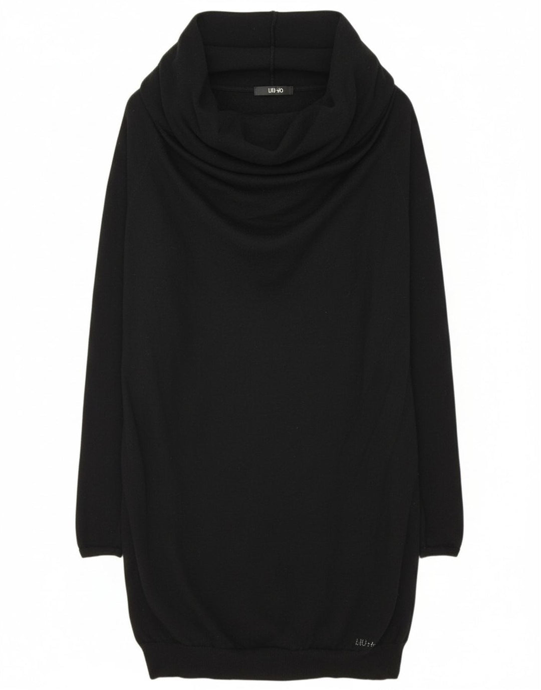 LIU JO Womens Roll Neck Long Sleeve Jumper Dress IT 42 Medium Black