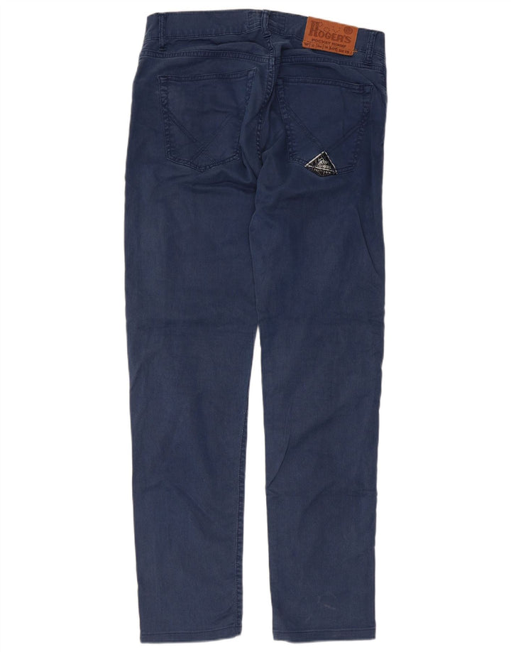 Jeans slim da uomo Roy Rogers W33 L30 cotone blu navy