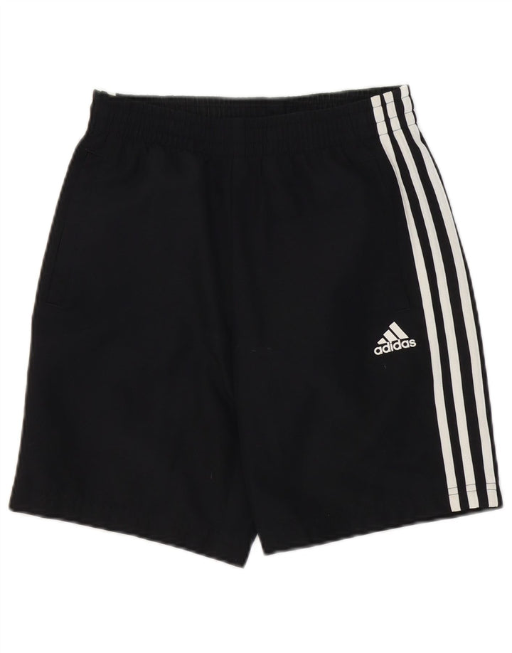 Pantaloncini sportivi Adidas da ragazzo 11-12 anni in poliestere nero