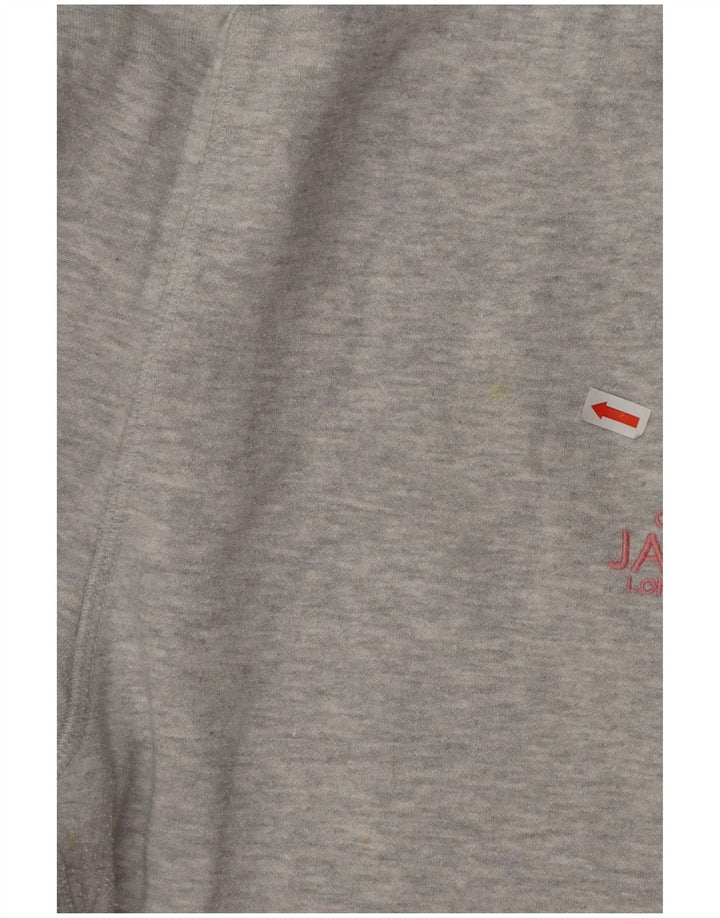 JACK WILLS Pantaloni da tuta da donna Joggers UK 14 Cotone grigio medio
