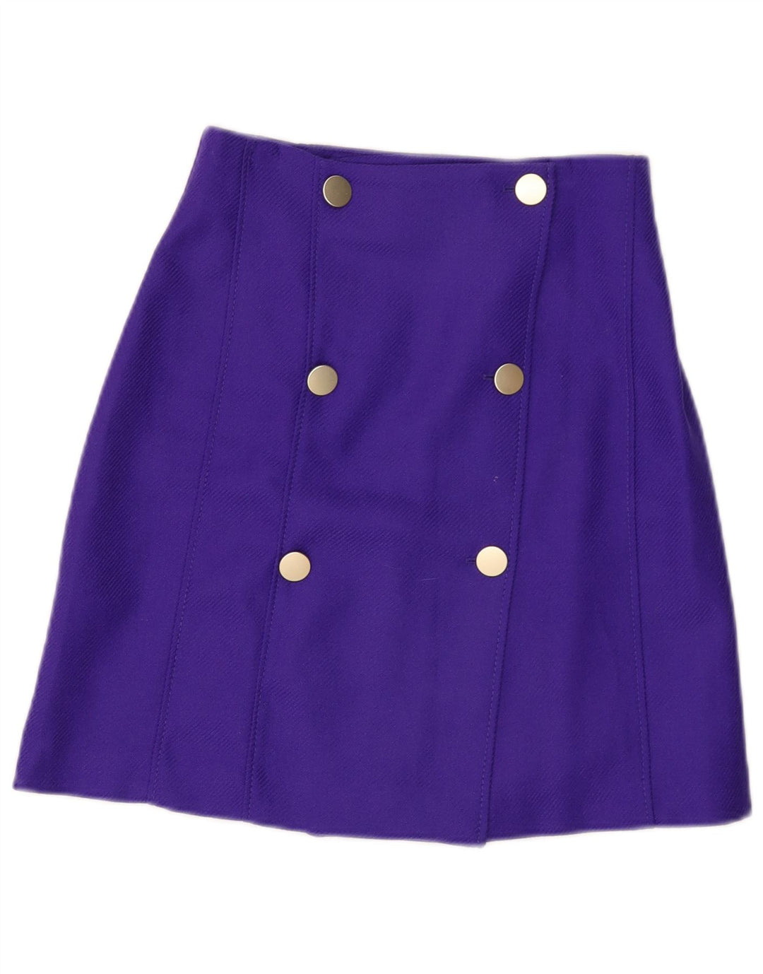 Gonna a trapezio da donna Massimo Dutti EU 38 Small W28 Viscosa viola