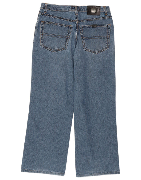 Jeans TRUSSARDI da uomo a gamba larga cropped W31 L26 in cotone blu