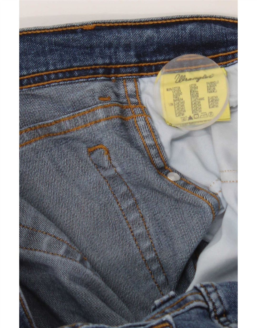 Jeans dritti elasticizzati Texas da uomo Wrangler W36 L27 cotone blu