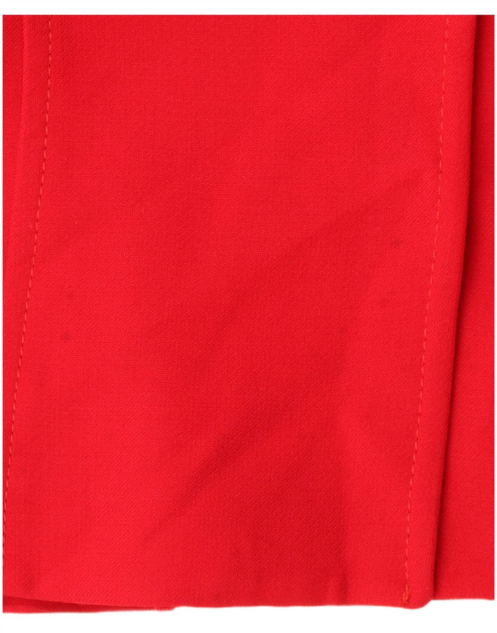 Soprabito corto da donna Zara UK 18 XL Rayon rosso