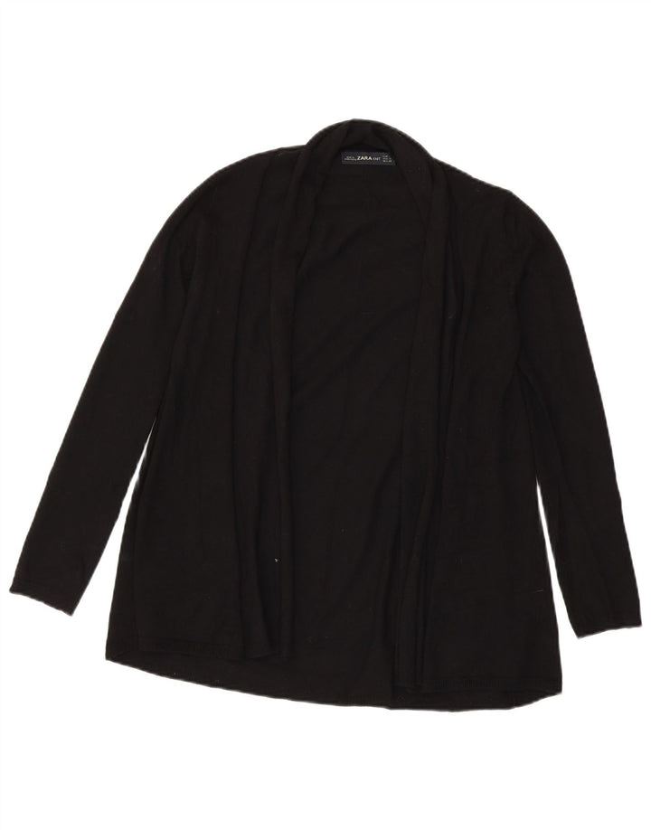 Maglione cardigan aperto da donna Zara UK 10 piccolo nero
