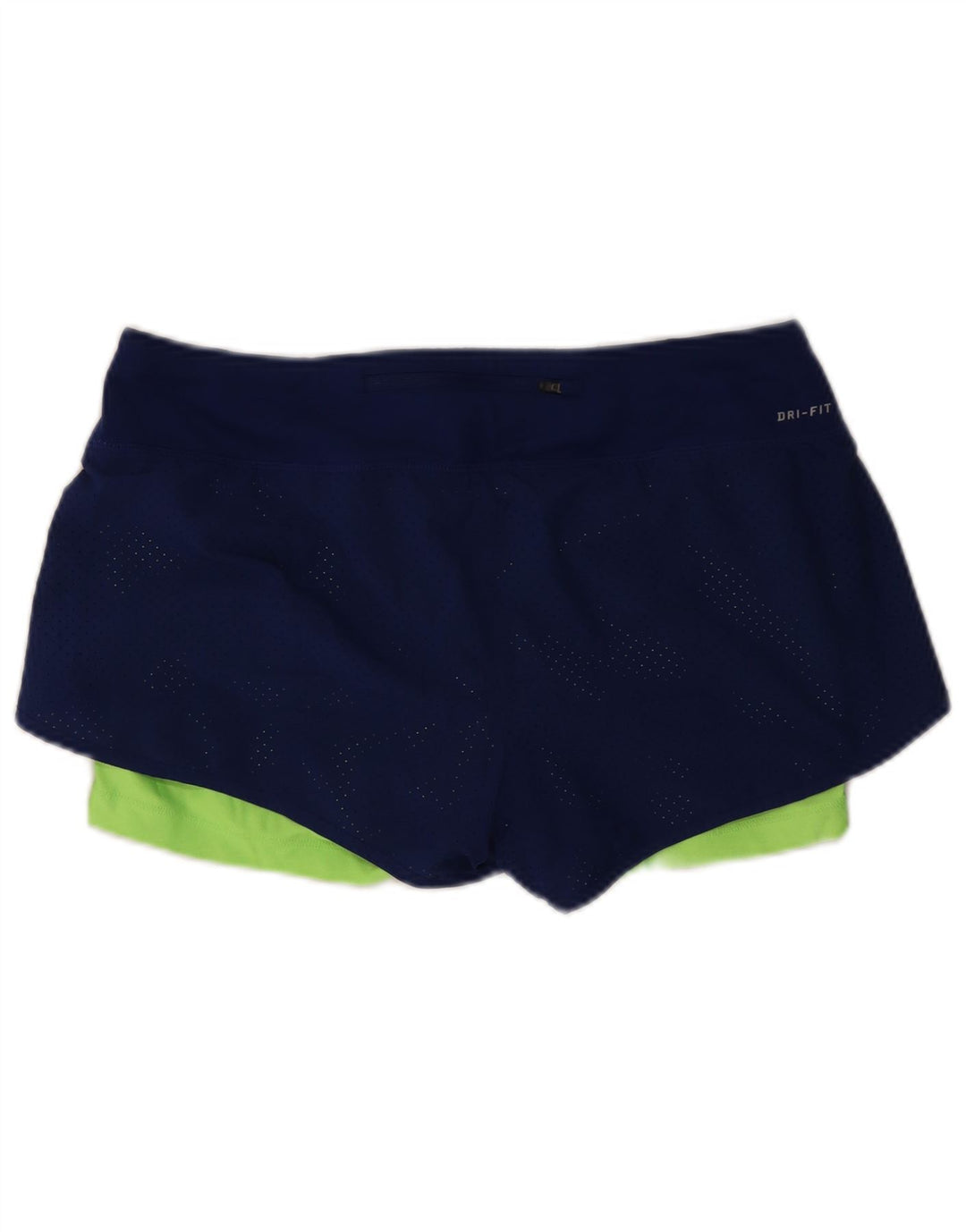 Pantaloncini sportivi Nike da donna Dri Fit UK 14 medio blu navy poliestere