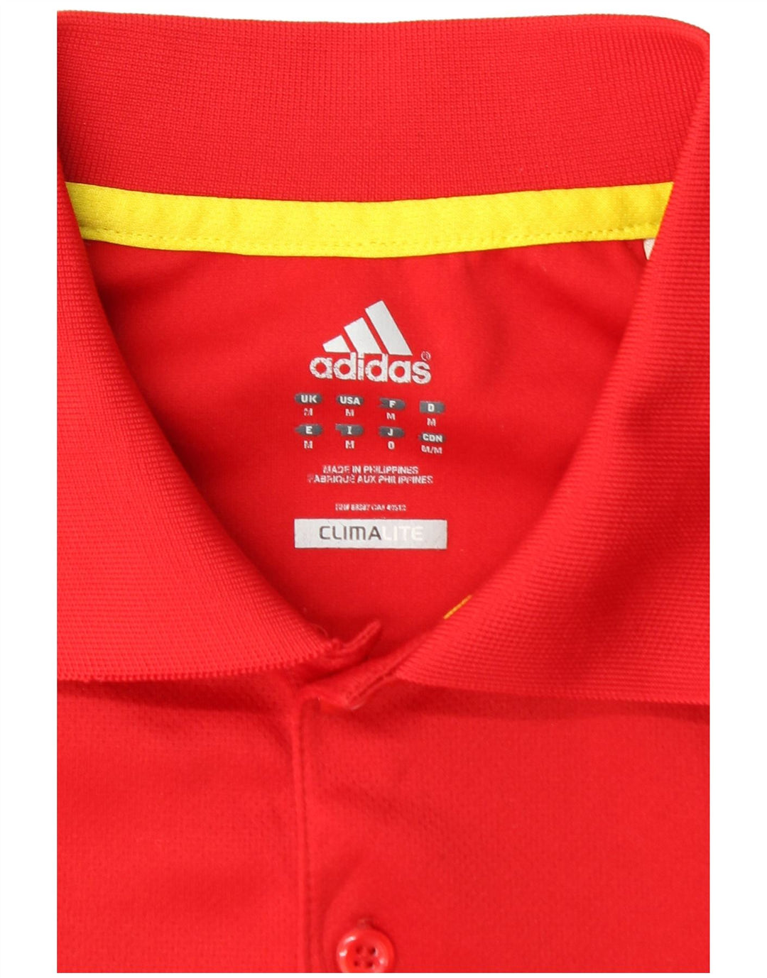 Polo ADIDAS Climalite da uomo rosso medio
