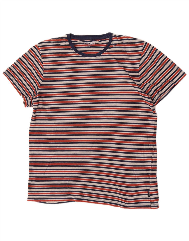 T-shirt da uomo Wrangler Top grande in cotone a righe multicolori