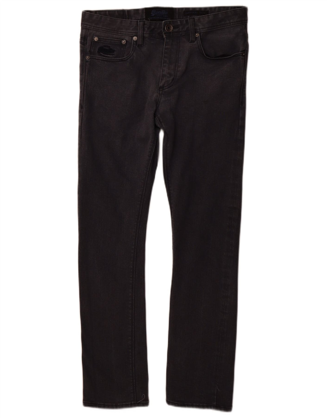 SUPERDRY Womens Slim Jeans W32 L30 Grey Cotton