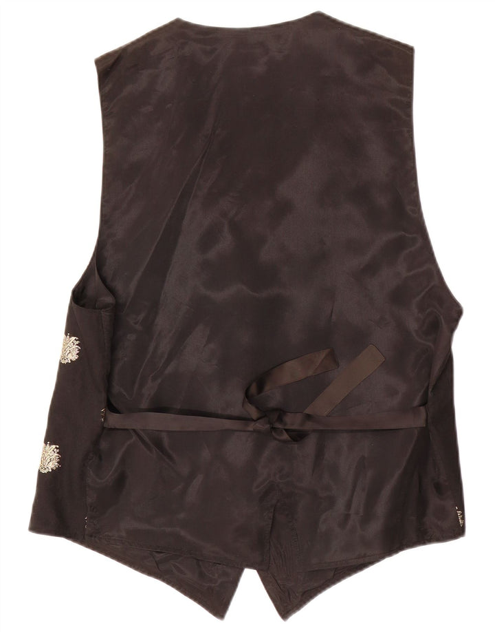 Gilet da donna TRU EU 40 Acetato floreale nero medio