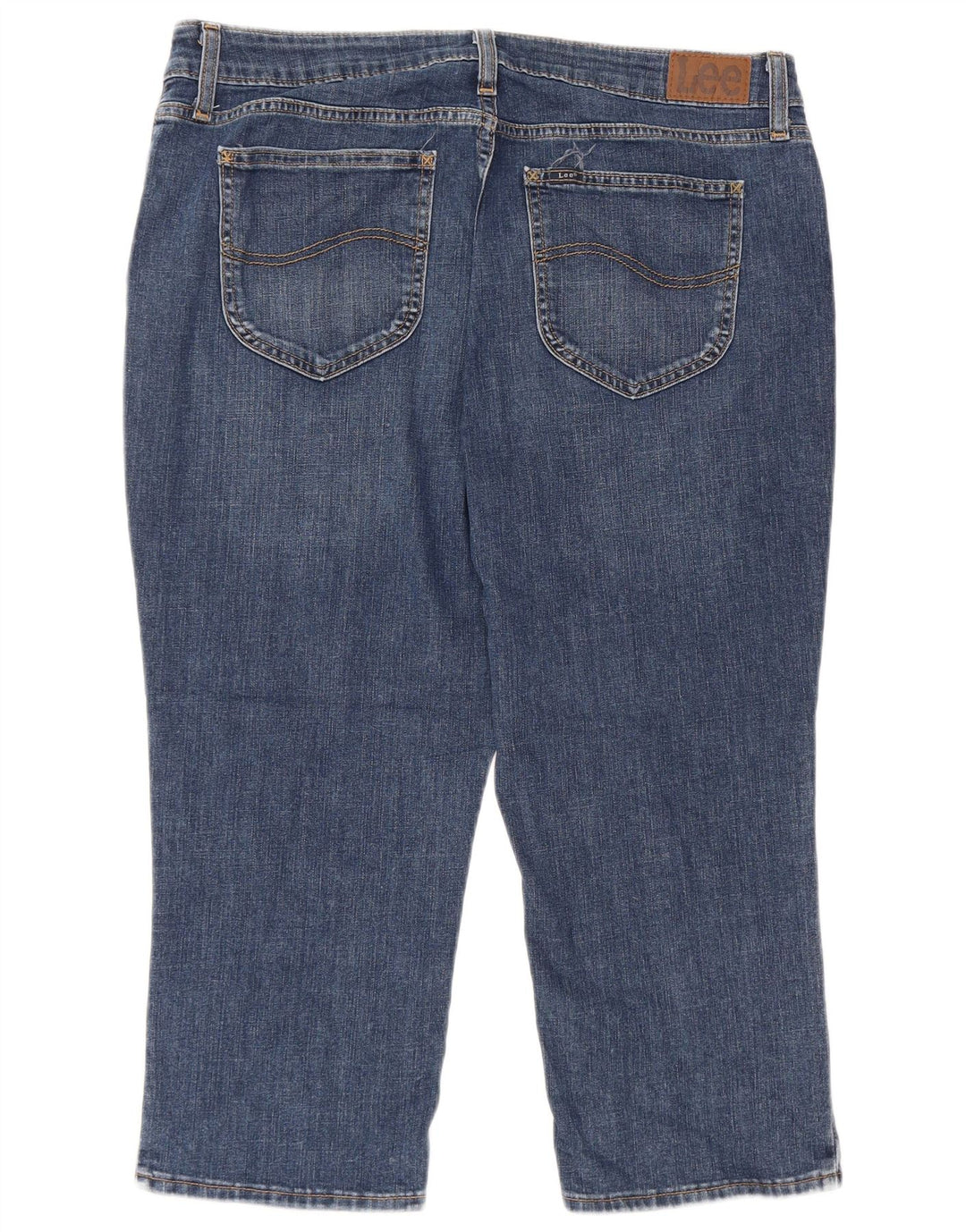 Jeans Capri da donna LEE US 16 2XL W36 L22 Cotone blu