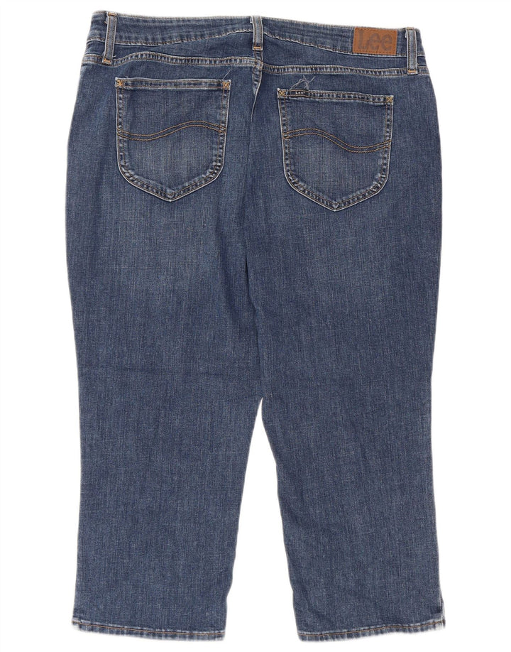 Jeans Capri da donna LEE US 16 2XL W36 L22 Cotone blu