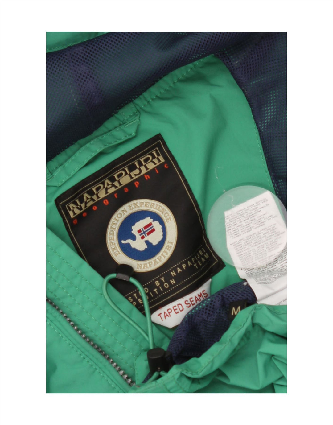Giacca anorak grafica da donna Napapijri UK 14 verde medio in poliammide