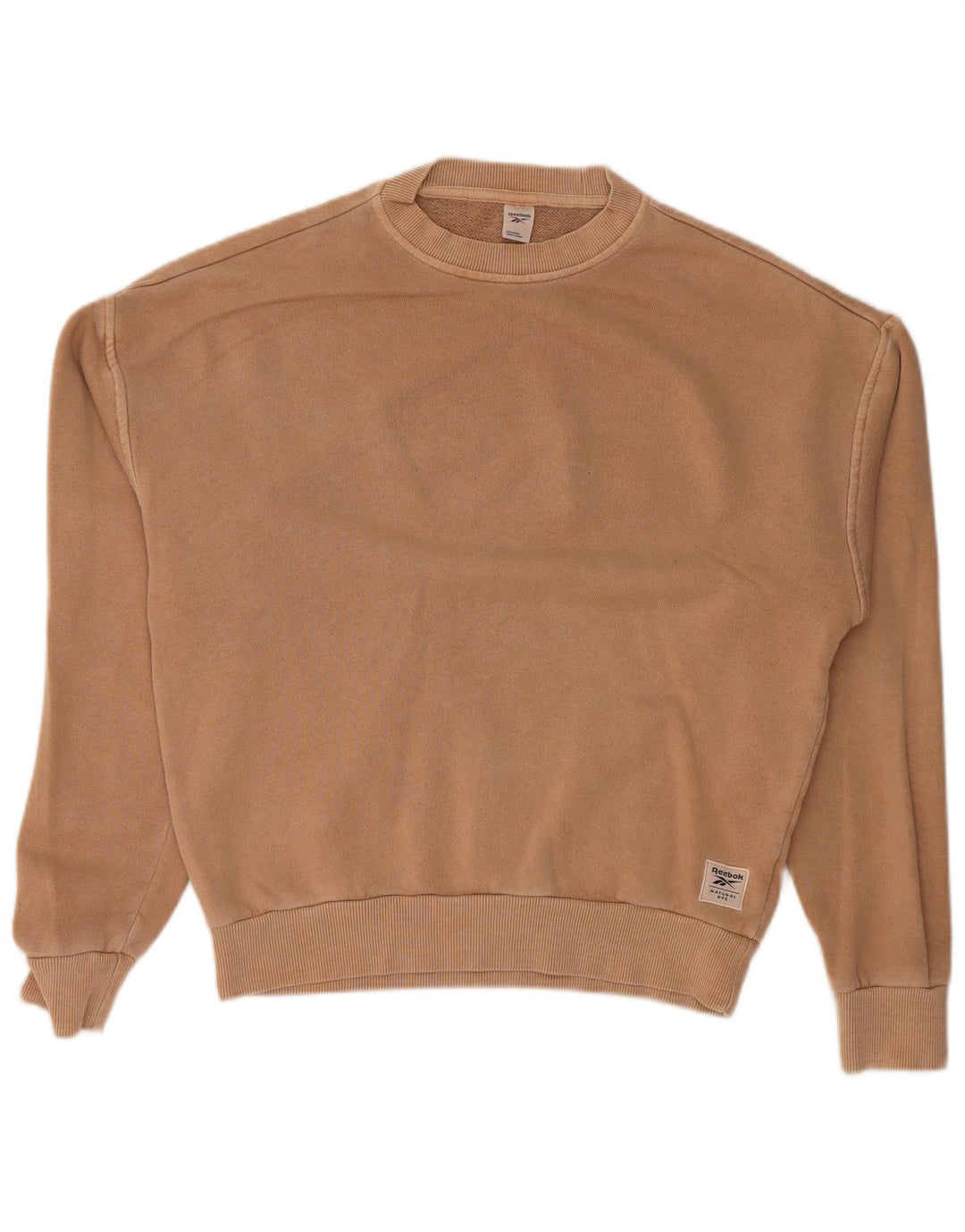 Felpa oversize da donna REEBOK UK 4/6 XS Cotone beige