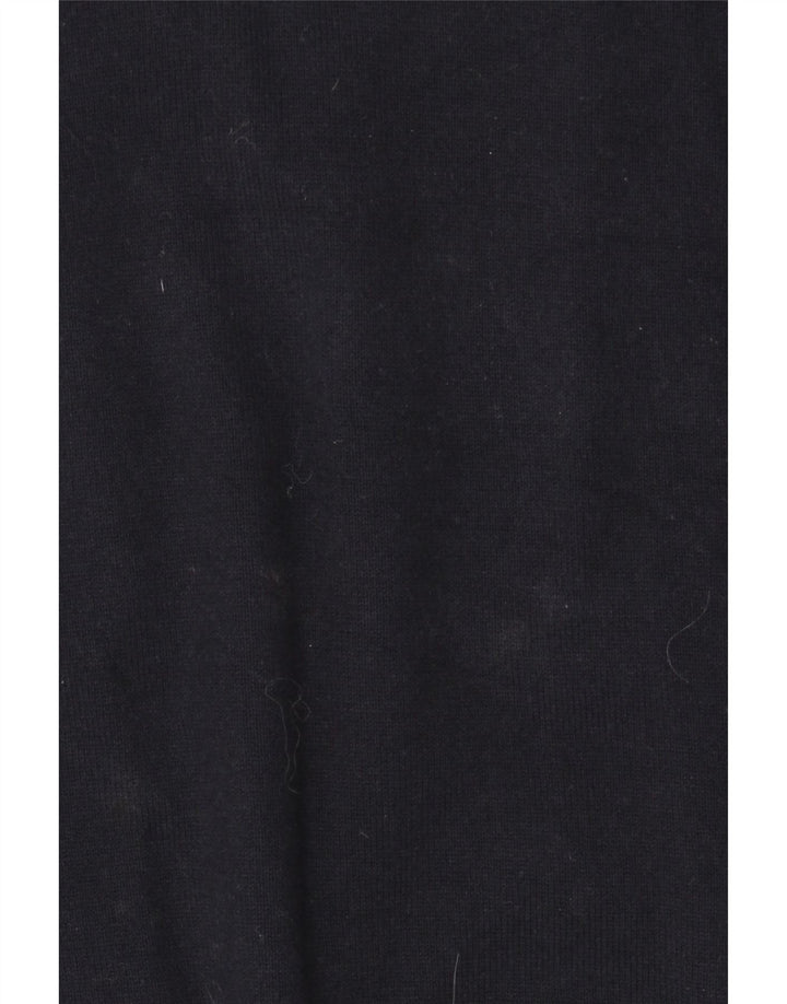 Maglione da uomo con scollo a V autografo Marks & Spencer grande in cotone blu navy