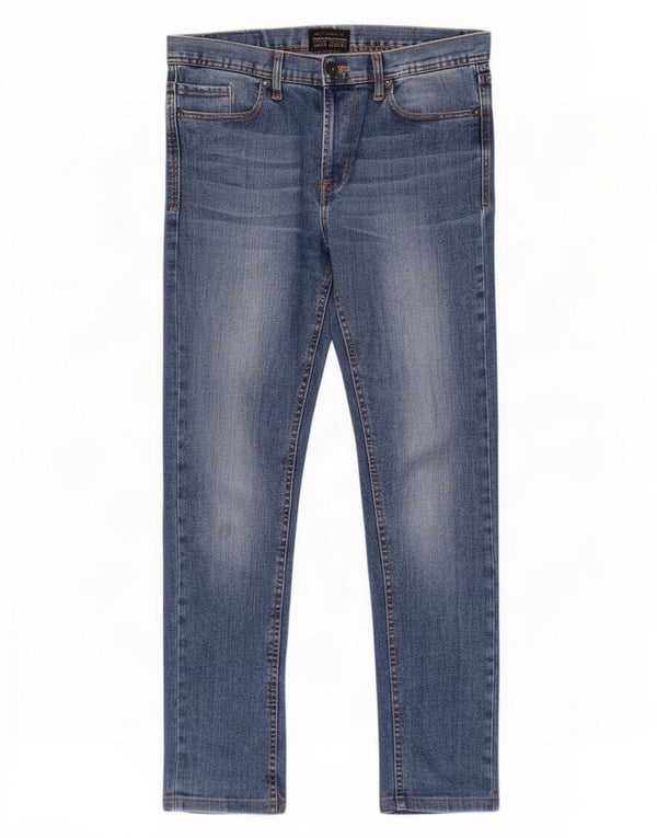 Jeans slim da uomo Zara EU 42 Large W32 L32 Blu