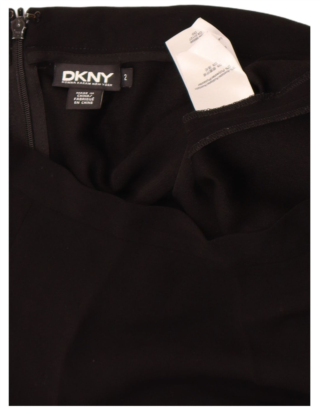Gonna a trapezio da donna Dkny US 2 XS W24 acetato nero