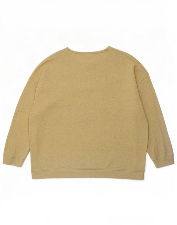 Maglione maglione con scollo a barca da donna Marks & Spencer UK 20 2XL Giallo screziato