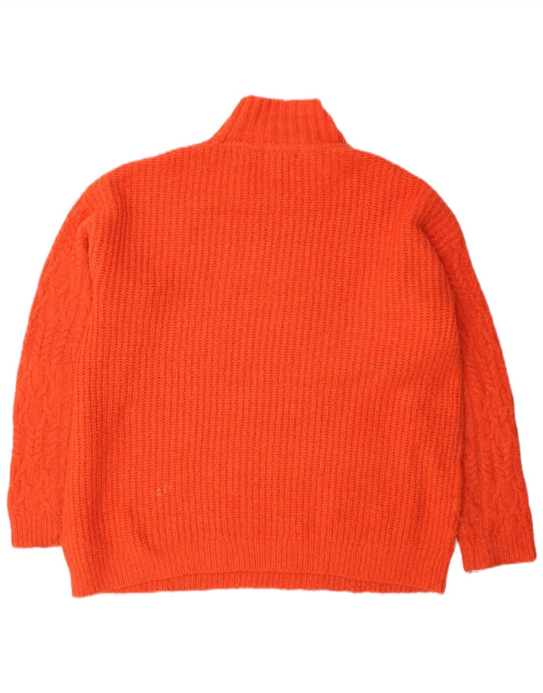 Maglione maglione a collo alto da donna Marks & Spencer UK 14 Arancione medio