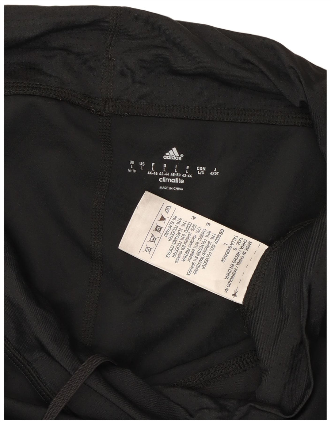 Leggings Adidas Climalite Capri da donna UK 16/18 Grande poliestere grigio