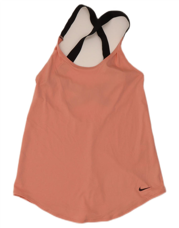 Canotta Nike Dri Fit da donna UK 4 XS rosa poliestere