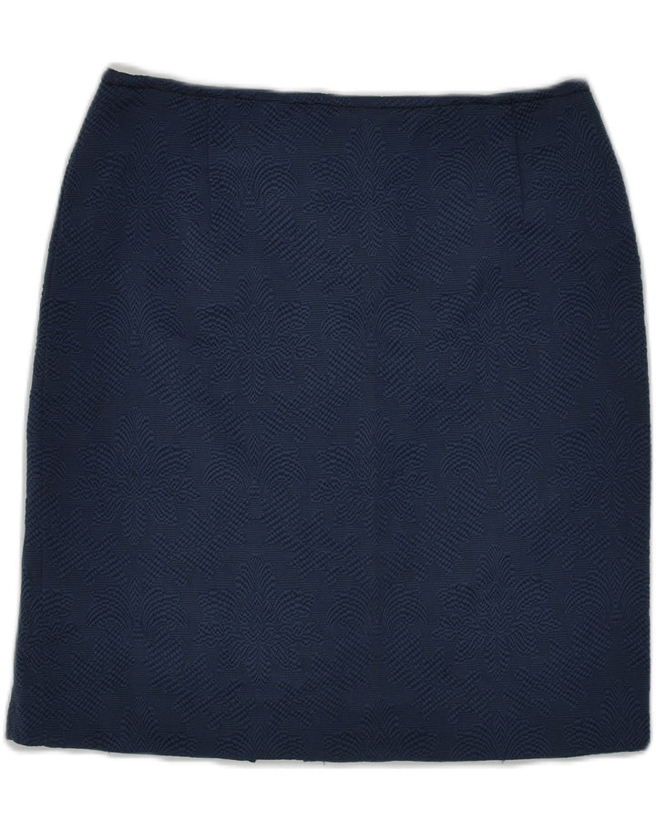 VINTAGE Womens Straight Skirt W28 Small Navy Blue Cotton | Vintage Vintage | Thrift | Second-Hand Vintage | Used Clothing | Messina Hembry 