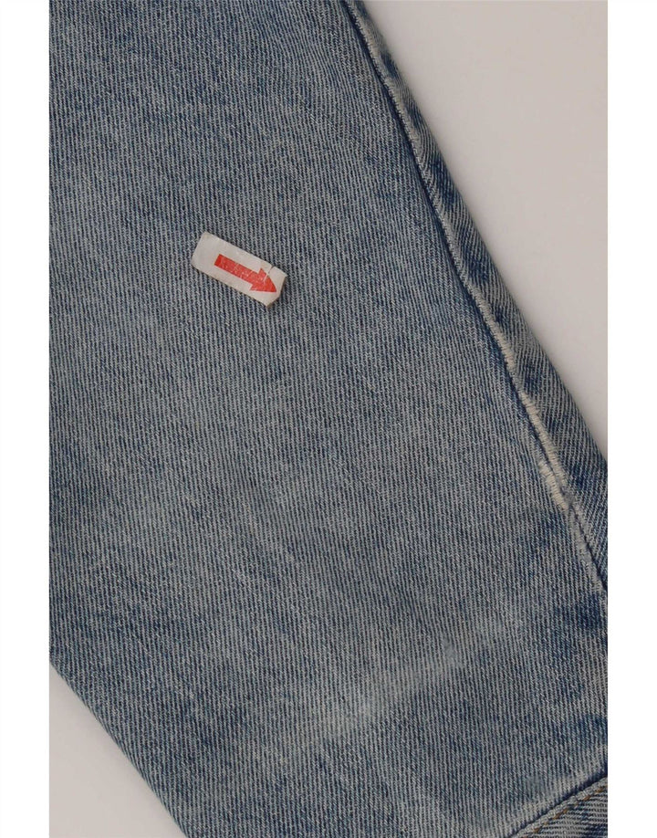 Giacca da uomo in denim invecchiato Carrera UK 36 piccolo cotone blu