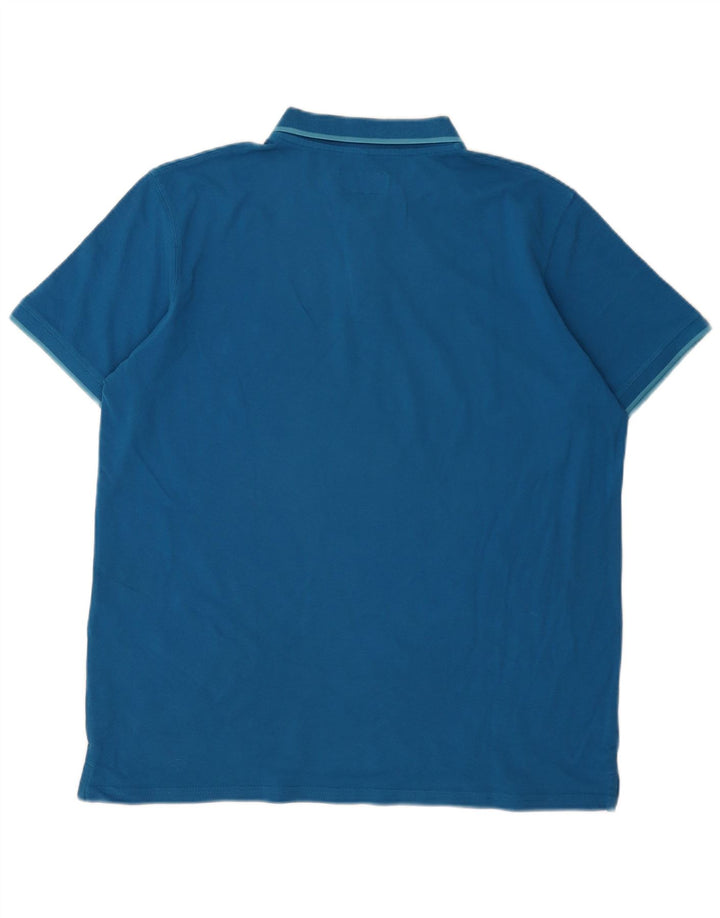Polo da uomo Carrera 2XL in cotone blu