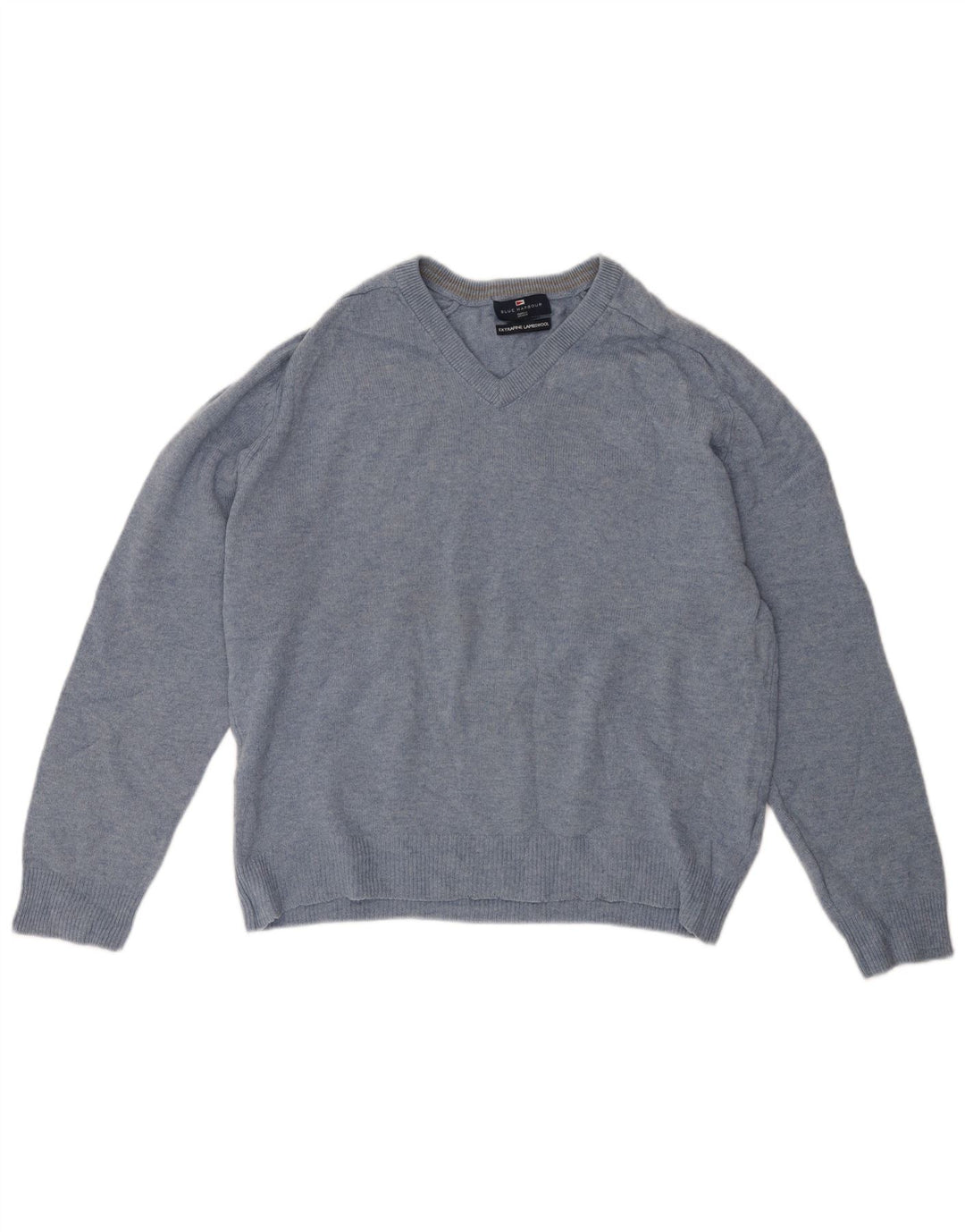 Maglione da uomo Marks & Spencer Blue Harbour con scollo a V Blu medio