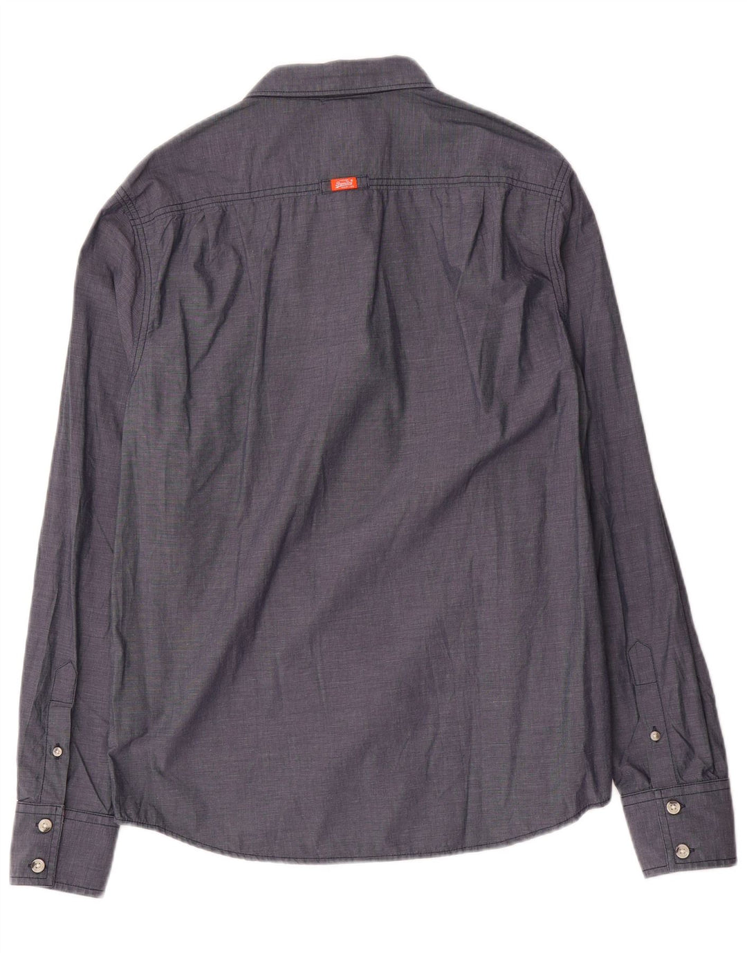 Camicia da uomo Superdry XL in cotone blu navy