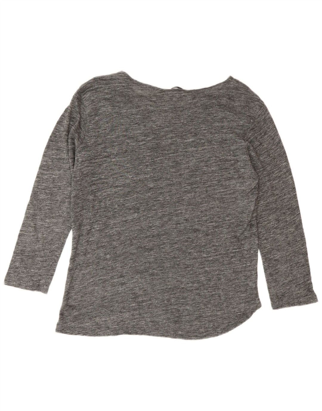 Top Zara da donna manica 3/4 UK 14 grigio medio screziato
