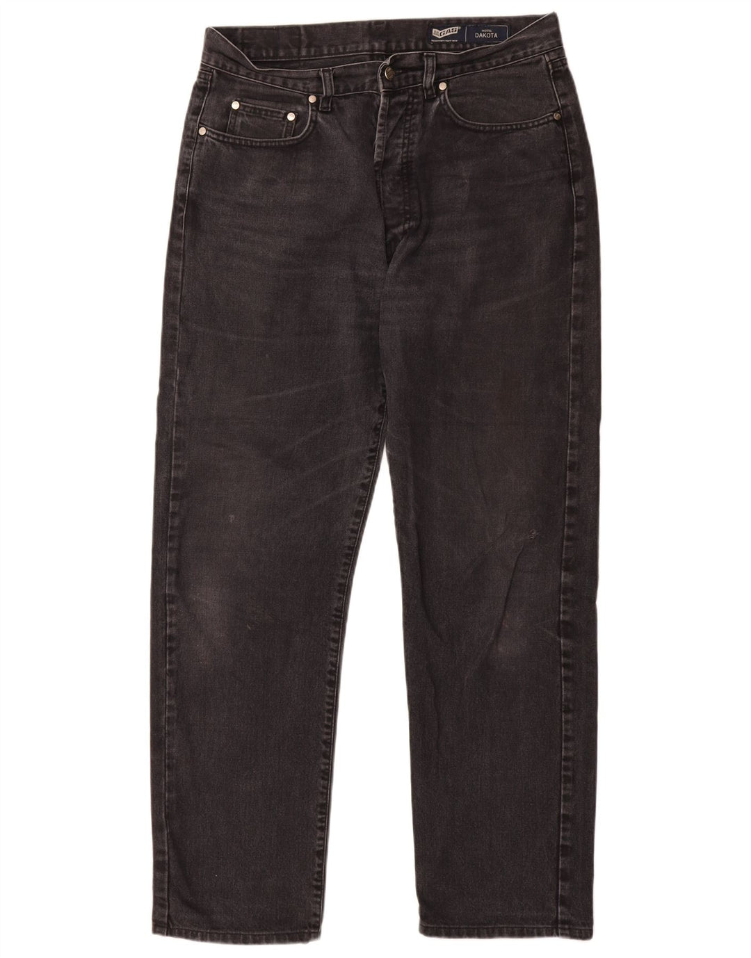 Jeans dritti Dakota da uomo GAS W34 L32 cotone nero