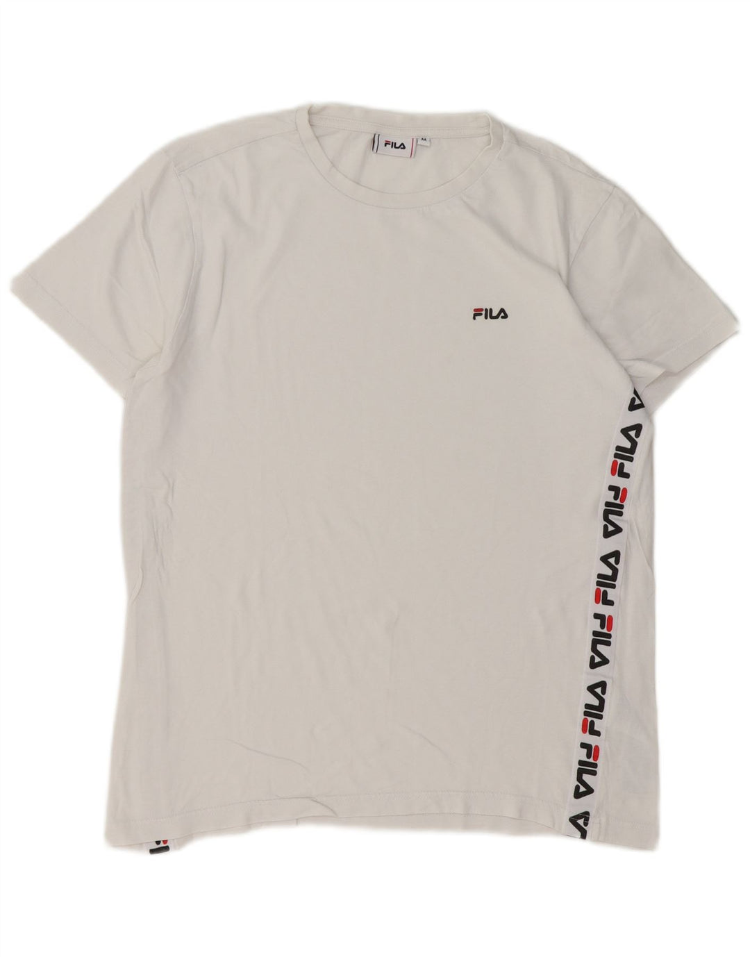 T-shirt grafica da uomo Fila Top in cotone bianco medio